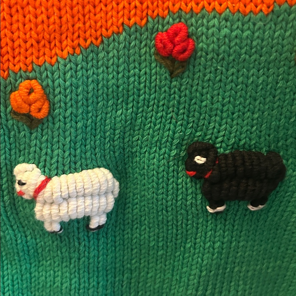 Claver Vintage  Colorful Farm Scene Cardigan - Picture 8 of 8